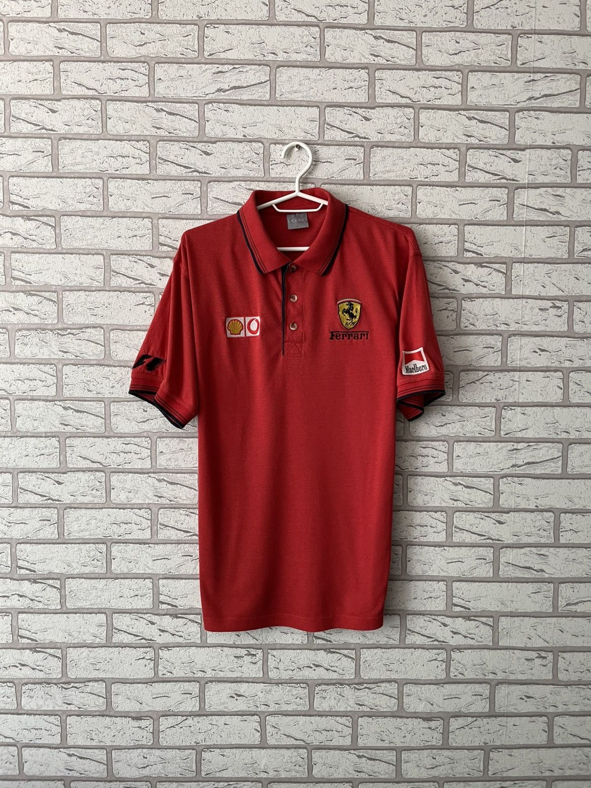 Formula 1 × Vintage Ferrari Racing F1 Formula 1 Marlboro Shell T Shirt Tee Size US L / EU 52-54 / 3 - 1 Thumbnail