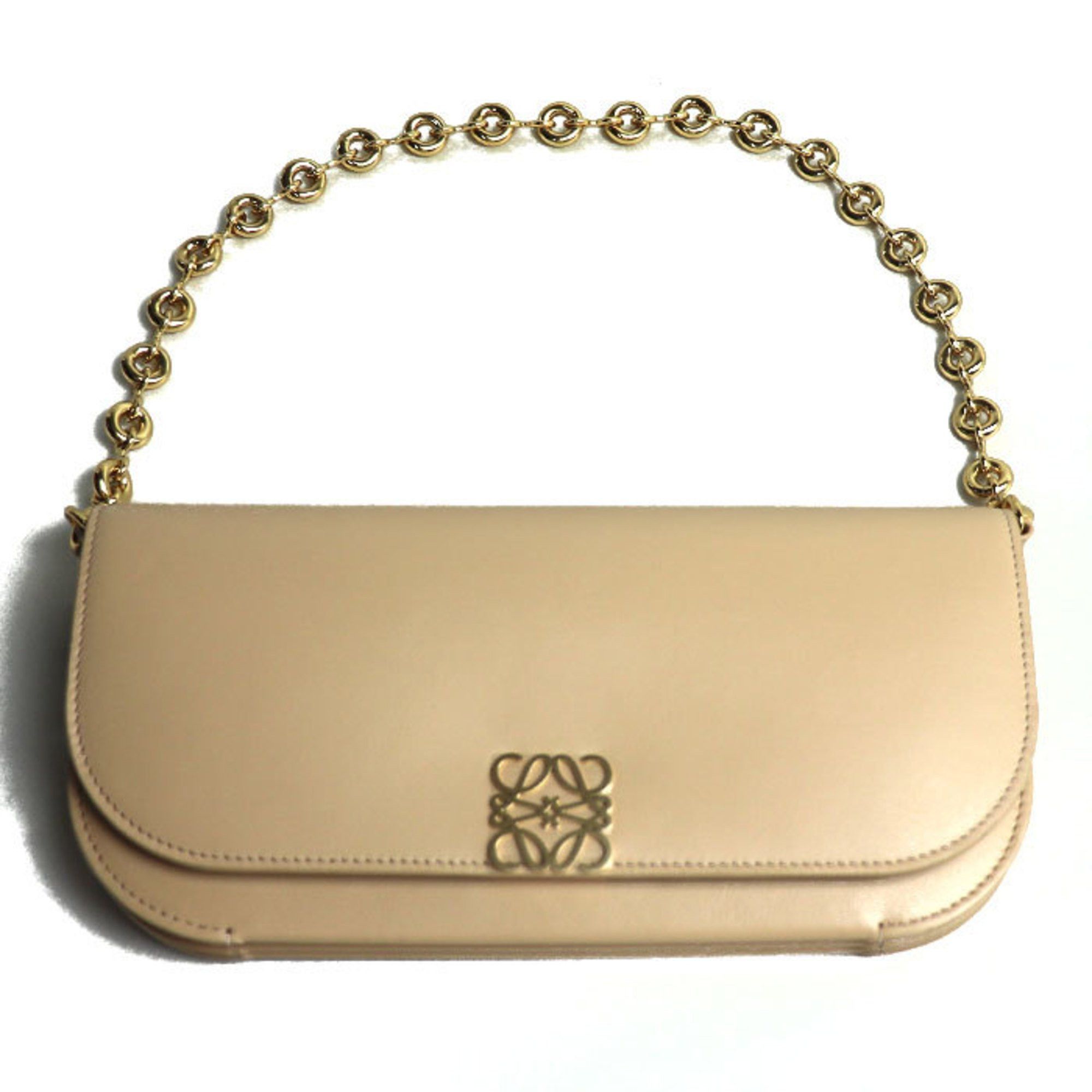 Loewe LOEWE Goya Long Chain Clutch Bag Beige A896O45X01 Women's Size ONE SIZE - 1 Thumbnail
