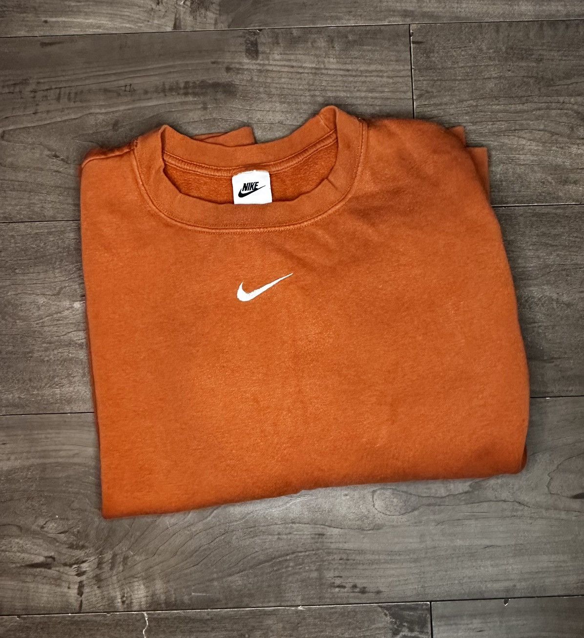 Nike Nike Orange Crewneck Sweatshirt Size XXL / US 16-18 / IT 52-54 - 5 Thumbnail