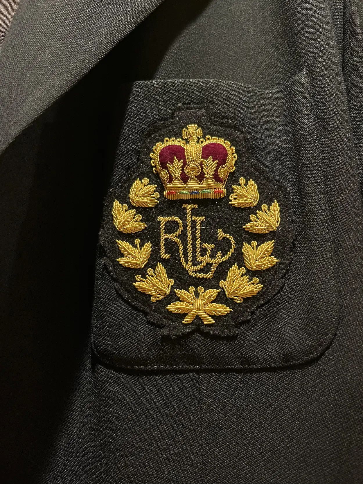 Lauren Ralph Lauren × Polo Ralph Lauren × Ralph Lauren Ralph Lauren Blazer w/ Crest & Crown Size L / US 10 / IT 46 - 3 Thumbnail