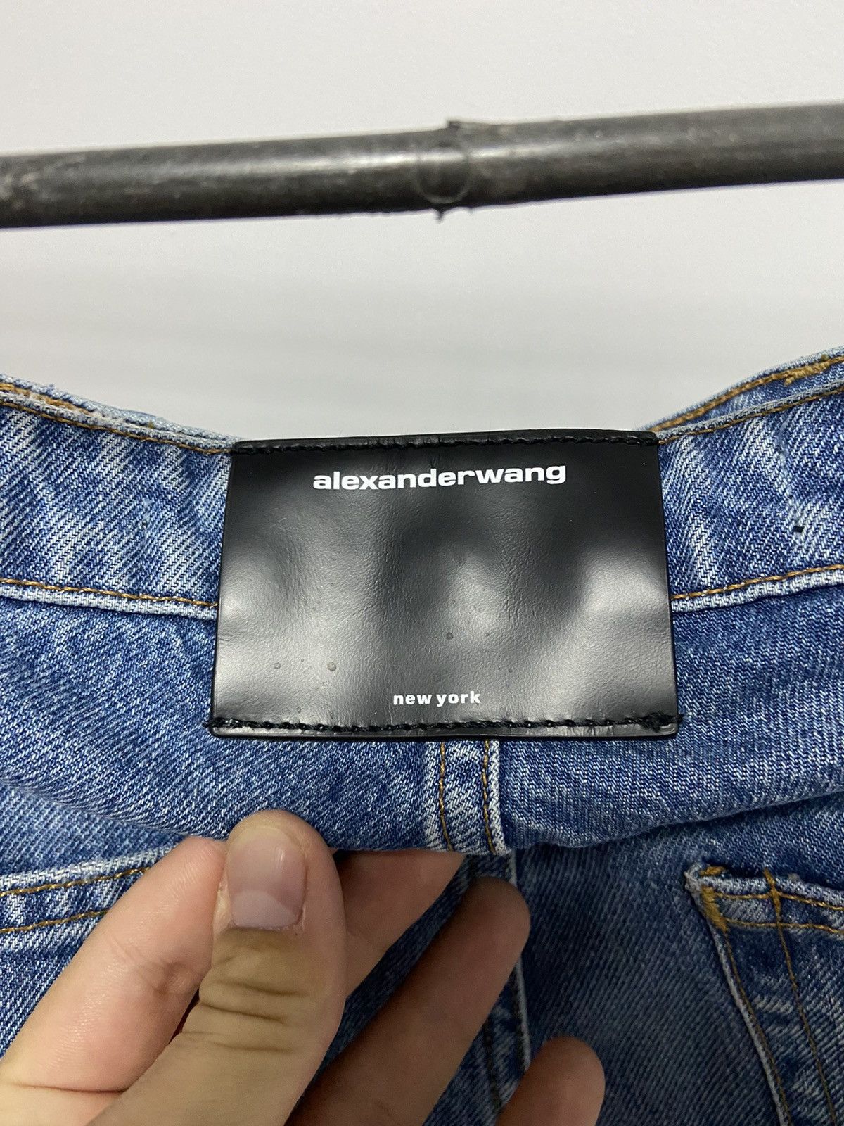 Alexander Wang × Vintage Alexander Wang jeans Pants Vintage Logo Y2K Selvedge Size US 30 / EU 46 - 5 Thumbnail