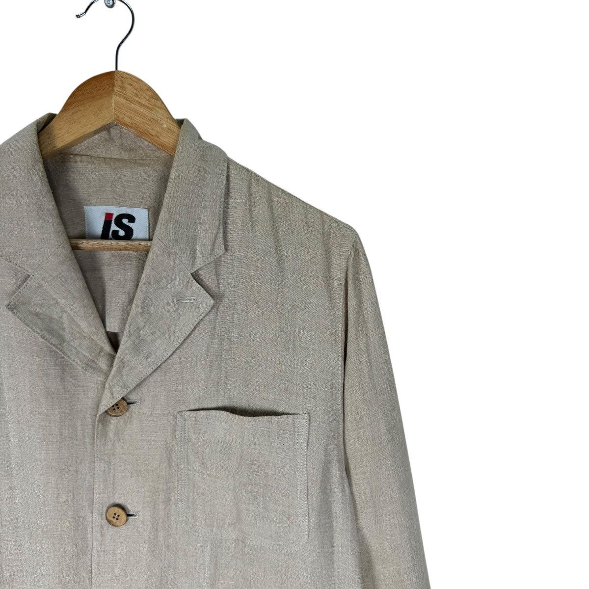 Issey Miyake × Japanese Brand 🌟90s ISSEY MIYAKE IS HEMP JACKET Size US M / EU 48-50 / 2 - 4 Thumbnail