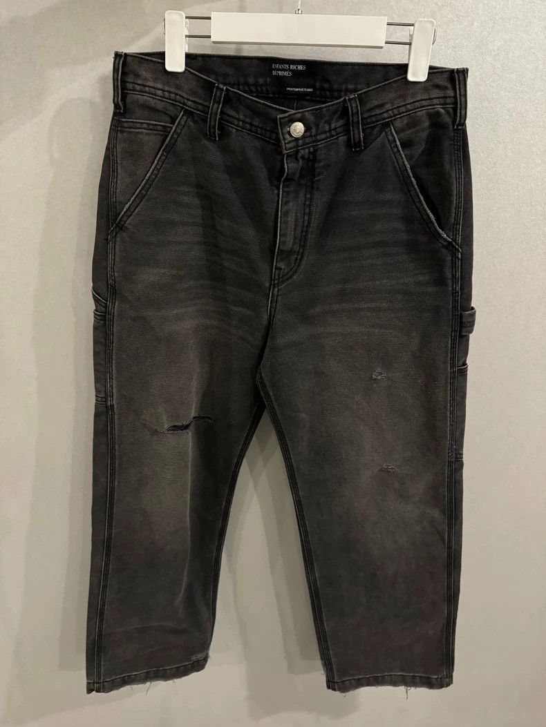 Enfants Riches Deprimes enfants riches deprimes Black Washed Logging Pants 2501-Nex Size US 30 / EU 46 - 1 Thumbnail