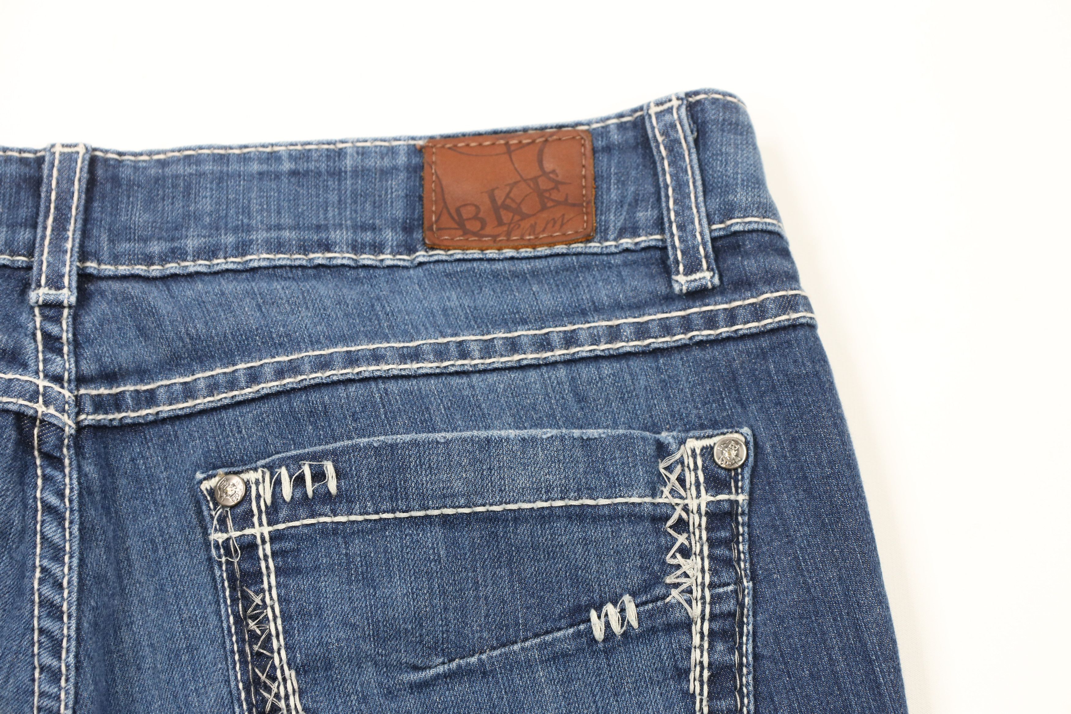 Vintage Buckle BKE Denim Stretch Boot Cut Denim Jeans Blue Size 32" / US 10 / IT 46 - 14 Thumbnail
