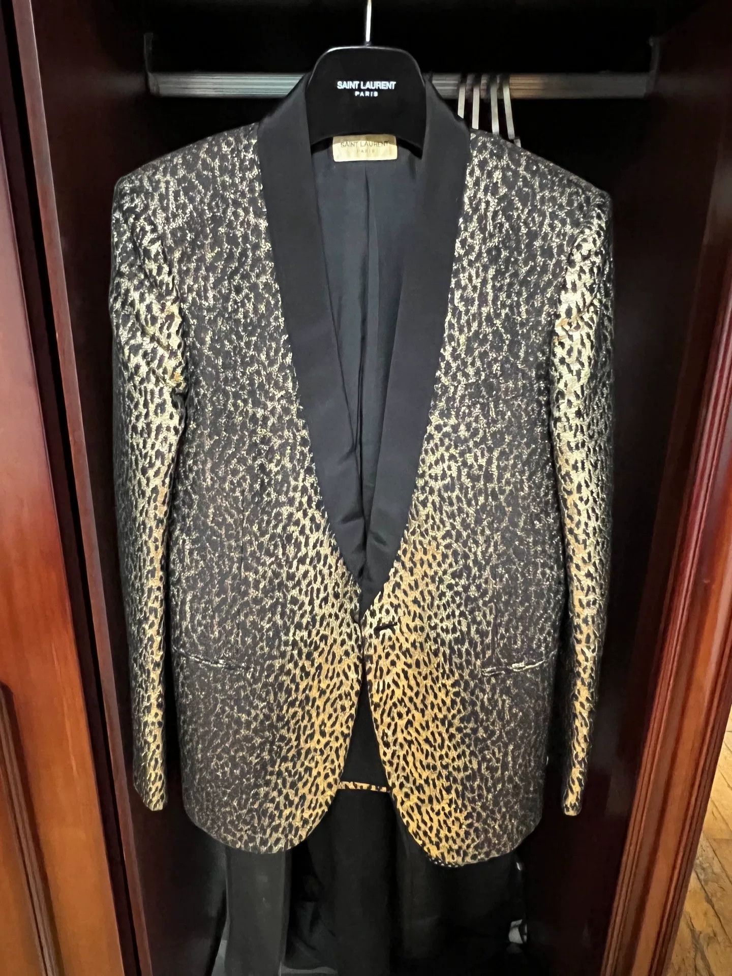 Saint Laurent Paris Saint Laurent Leopard Print Blazer Size US S / EU 44-46 / 1 - 1 Thumbnail