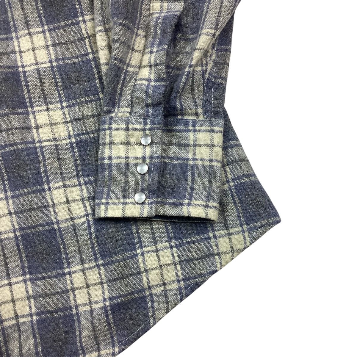 Vintage × Wrangler Vintage plaid wool Open Range pearl snap flannel. 70/80’s Size US M / EU 48-50 / 2 - 3 Thumbnail