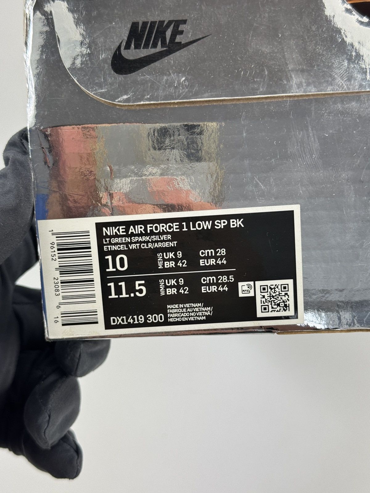 Nike VIRGIL ABLOH NIKE AIR FORCE 1 x OFF WHITE BROOKLYN SNEAKERS Size US 10 / EU 43 - 17 Thumbnail