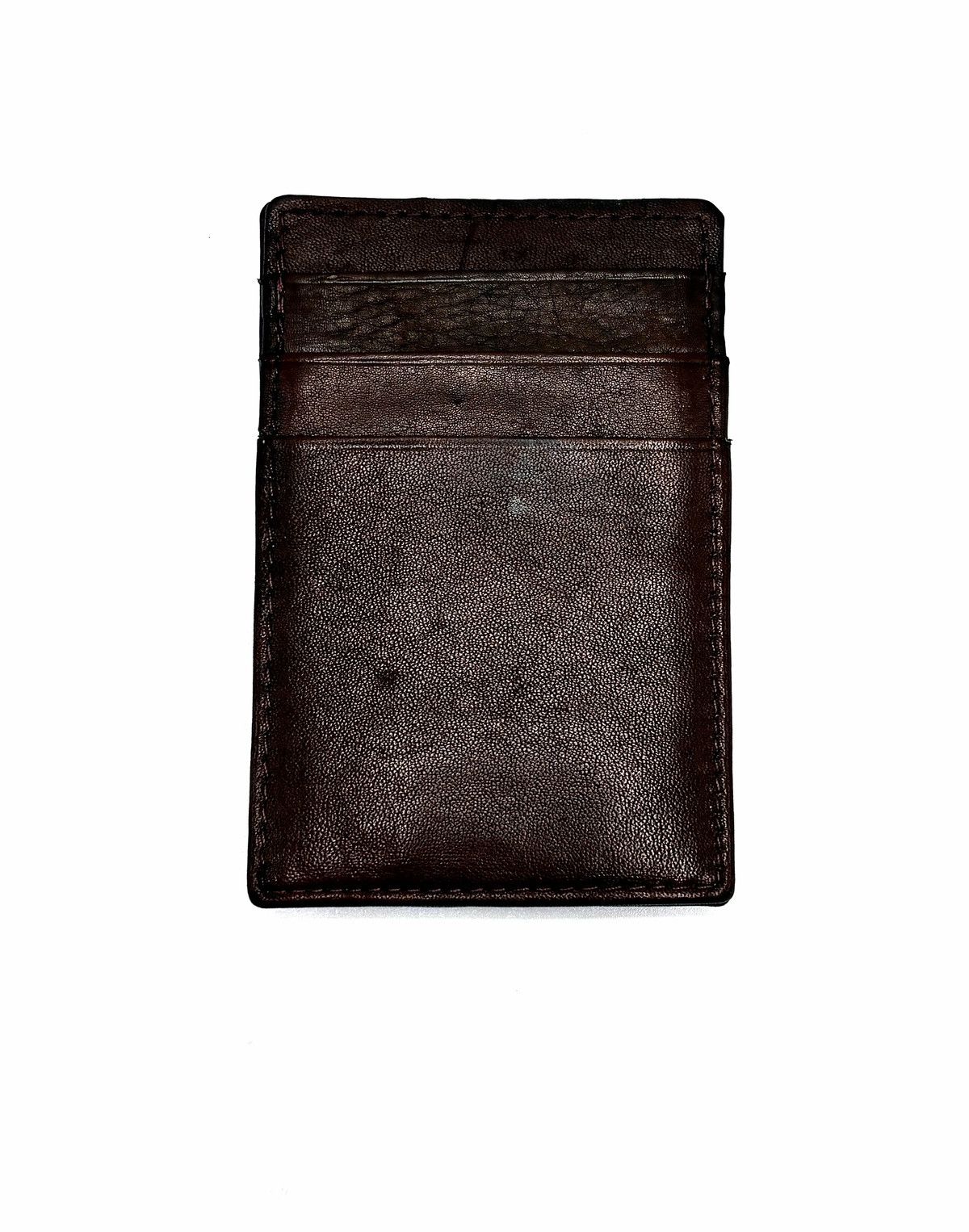 Genuine Leather Italian Leather Money Clip Card Holder Size ONE SIZE - 3 Thumbnail