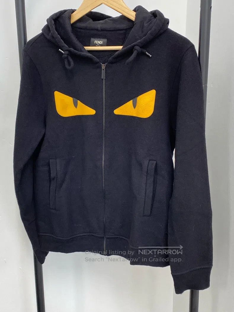 Fendi Fendi Little Monster Wool Blended Zip Hooded Sweatshirt Ja Size US S / EU 44-46 / 1 - 1 Thumbnail