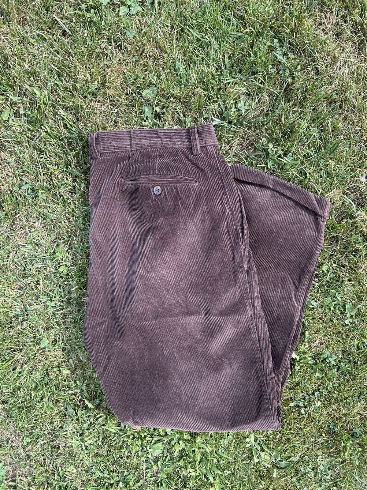 Oleg Cassini Vintage Mocha Corduroy Casual Pants Size US 38 / EU 54 - 1 Thumbnail