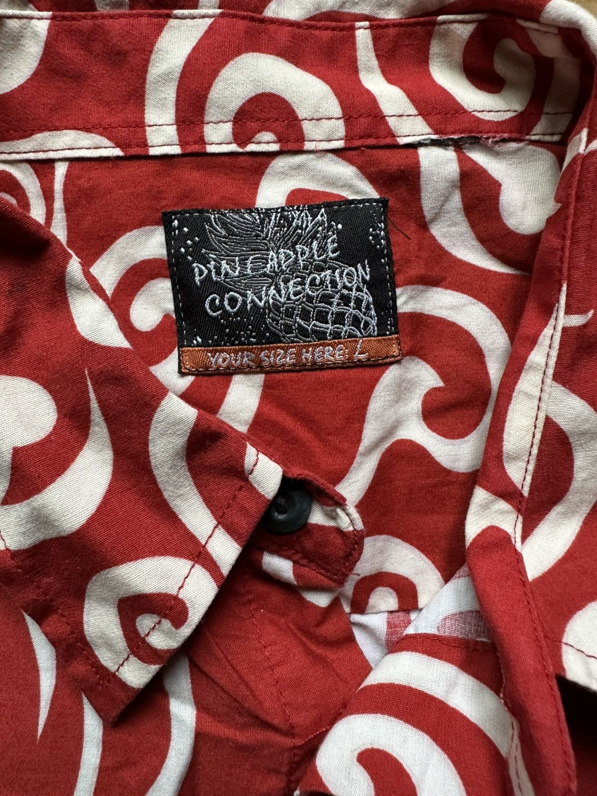 Vintage Hawaiian Red Floral Men's Shirt Size US L / EU 52-54 / 3 - 3 Thumbnail