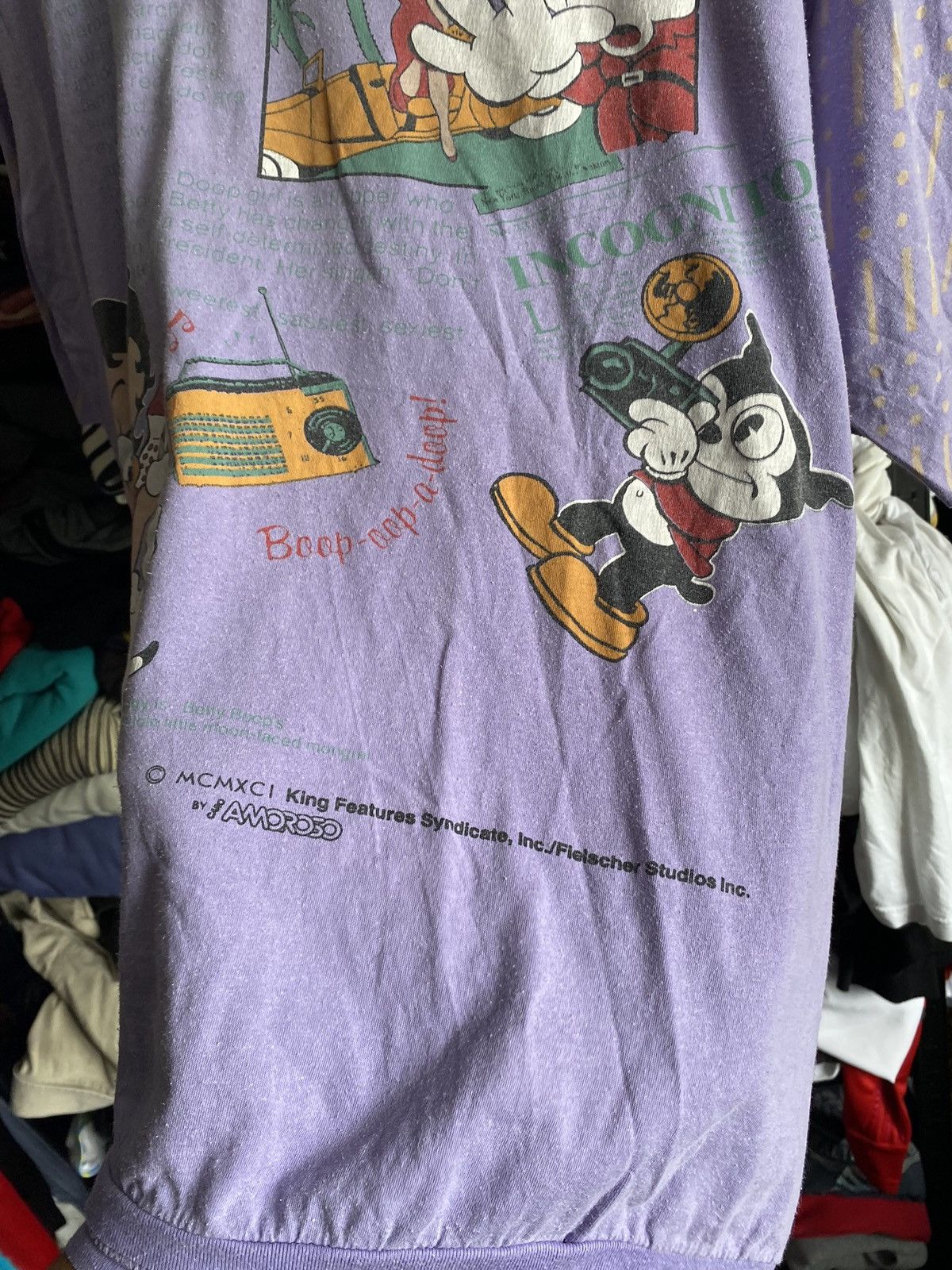 Cartoon Network × Vintage 🔥1991 Betty Boop The Star Incognito OG VNTG Purple Oversized Size US L / EU 52-54 / 3 - 3 Thumbnail