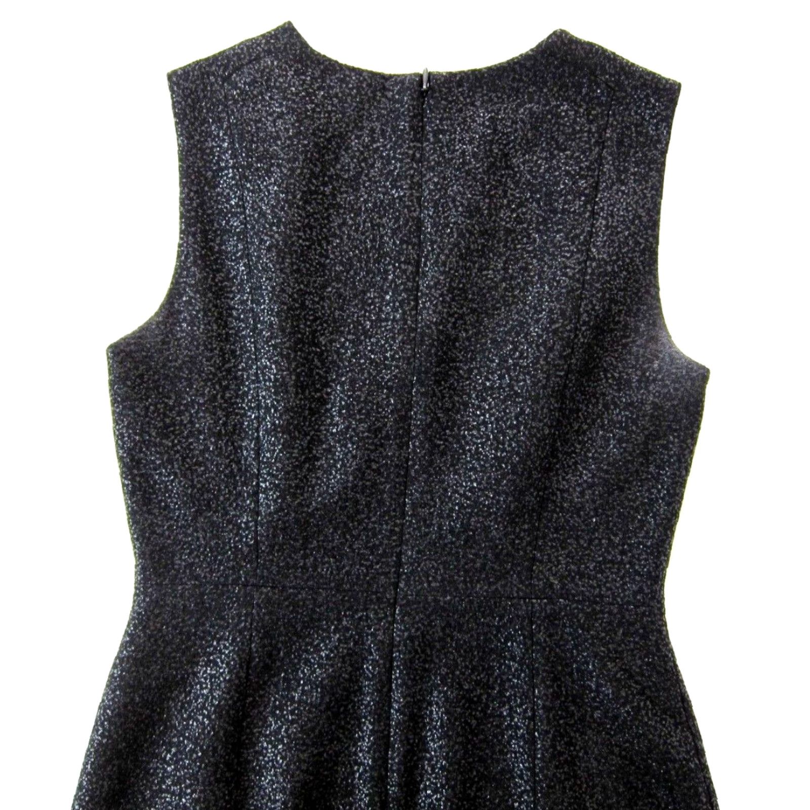 DKNY VINTAGE DKNY Black Shimmer Sleeveless Straight Sheath Tunic Work Party Dress Women 2 Size XS / US 0-2 / IT 36-38 - 5 Thumbnail