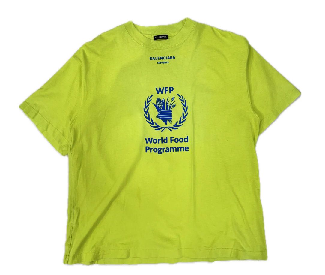 Balenciaga WFP Tee "Neon Green" Size US XL / EU 56 / 4 - 1 Thumbnail