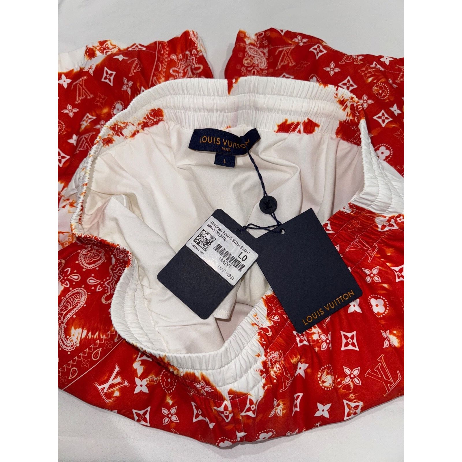 Louis Vuitton Louis Vuitton Bandana Orange LV Monogram Logo Swimming Size US 34 / EU 50 - 9 Thumbnail