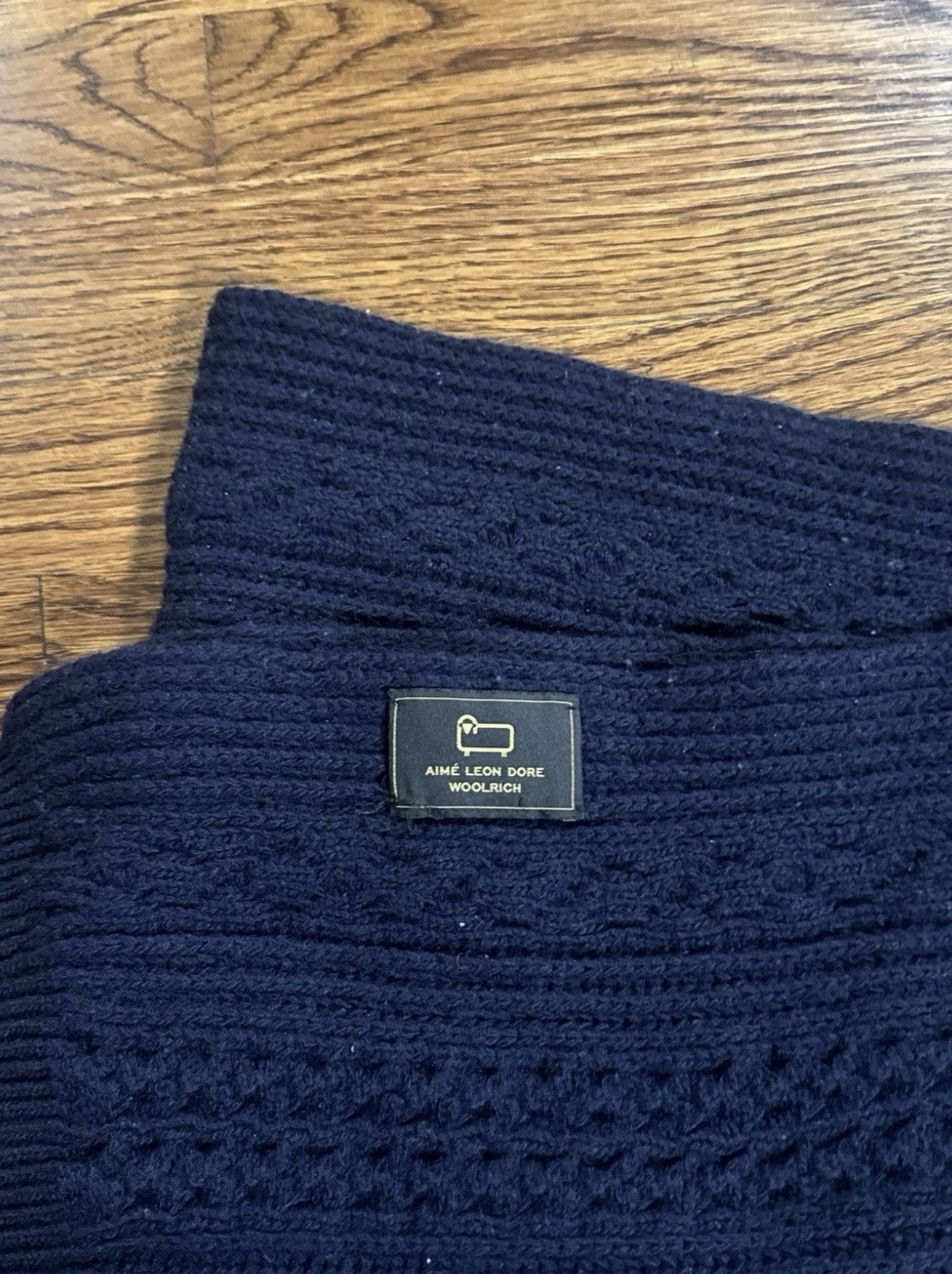 Aime Leon Dore × Woolrich Woolen Mills Aime Leon Dore X Woolrich Braided Chunky Cable Knit Scarf Size ONE SIZE - 2 Thumbnail