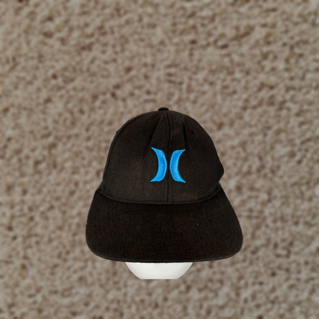 Hurley Hurley Hat Cap Fitted Adult Small Medium Black White Blue Cotton Blend Twill Baseball Cap Casual Men M XS? Size ONE SIZE - 1 Thumbnail