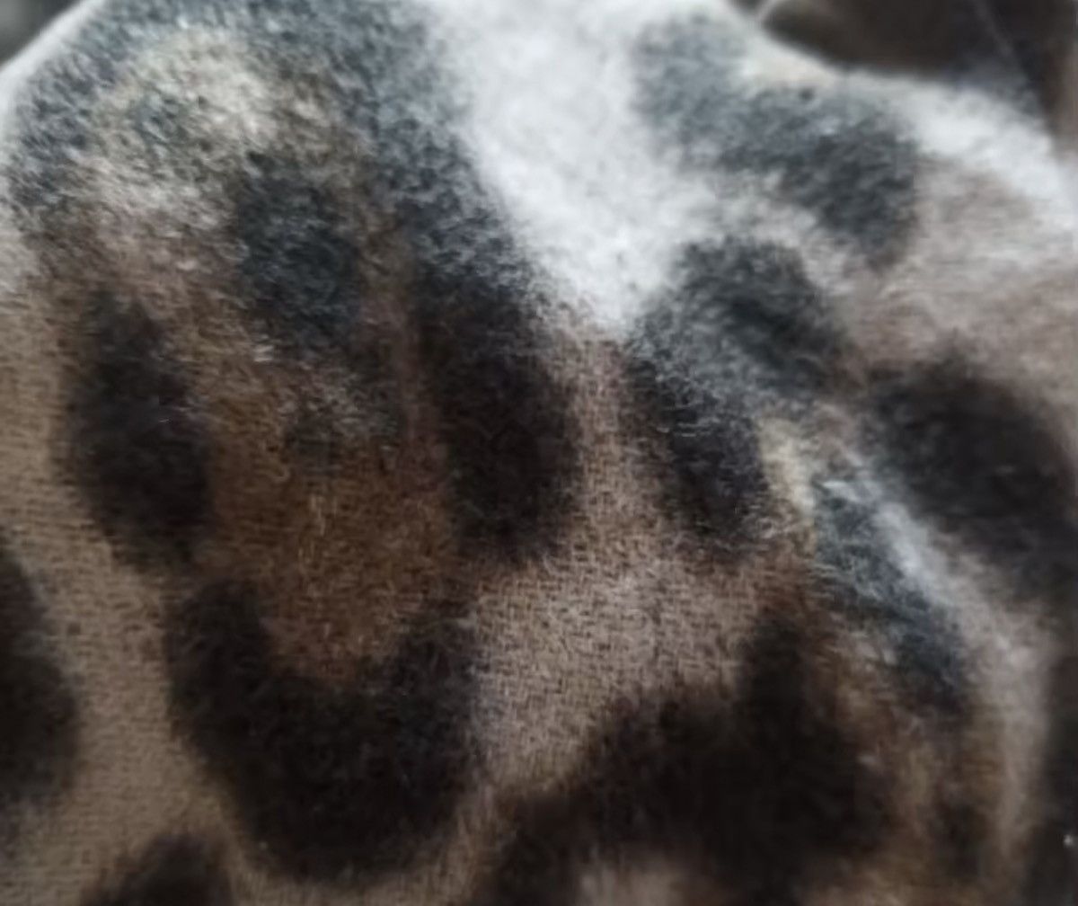 Japanese Brand Leopard Tassels Shawl Imitation Cashmere Scarf Size ONE SIZE - 5 Thumbnail