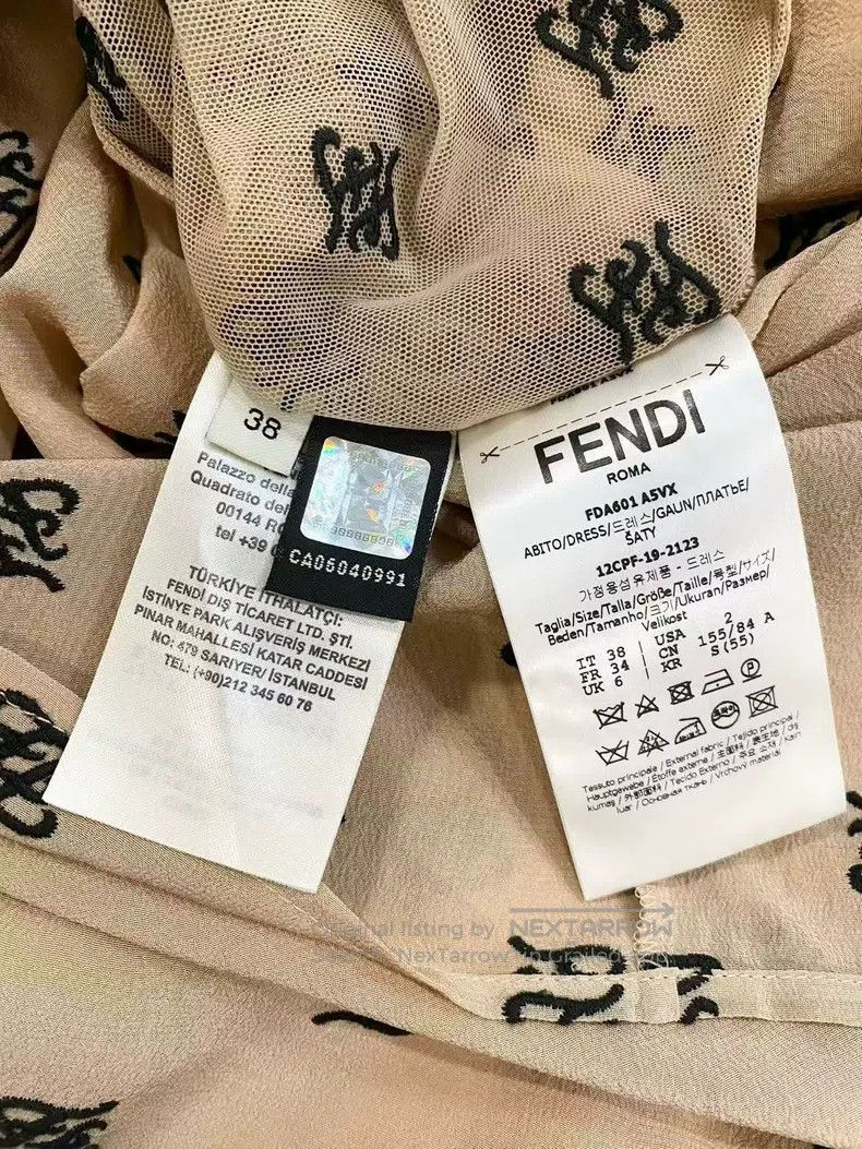 Fendi Fendi Two-Piece Long Sleeve Dress Set Size XS / US 0-2 / IT 36-38 - 7 Thumbnail