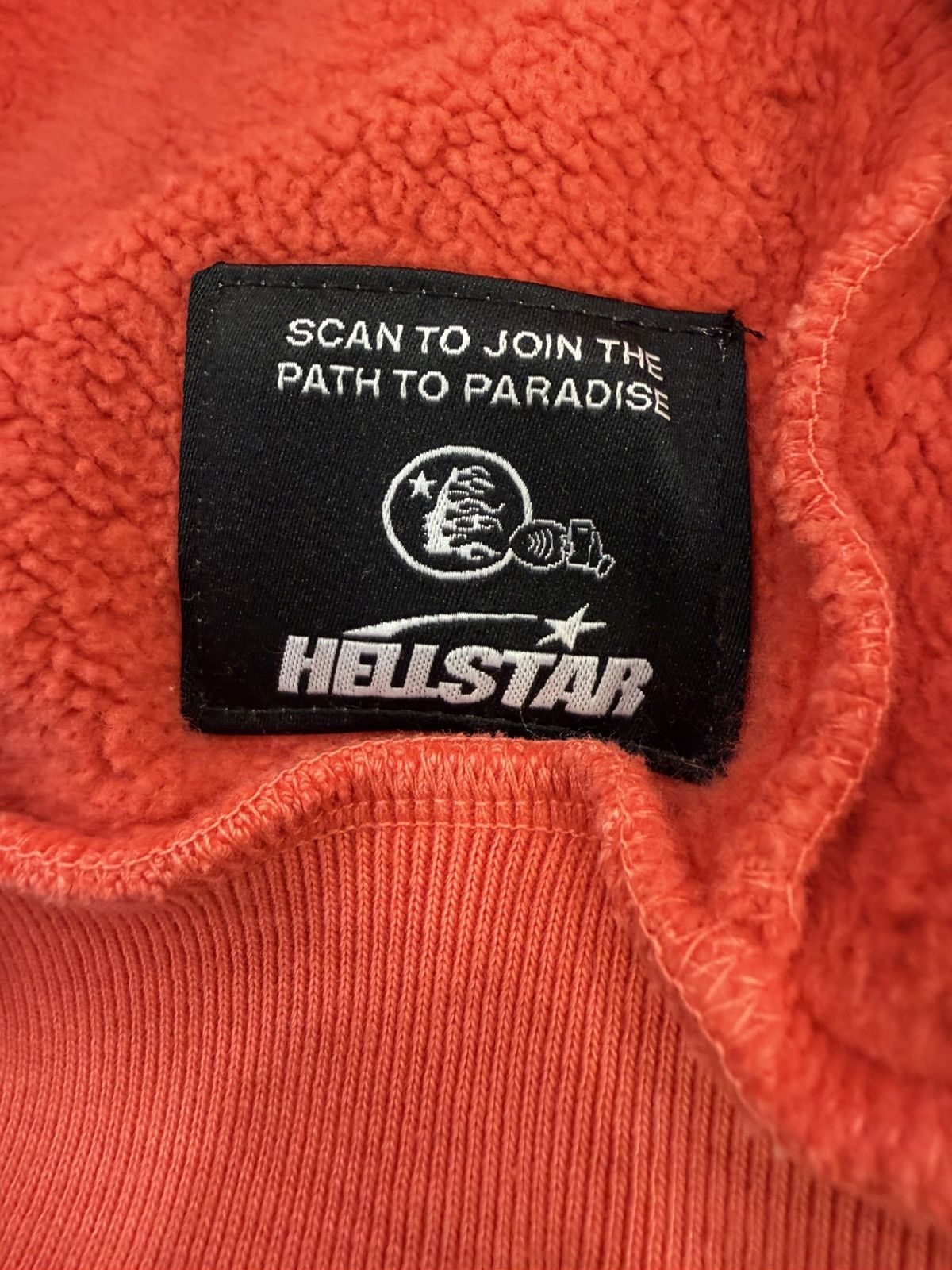 HELLSTAR Hellstar Red Washed Zip Up Hoodie Size US L / EU 52-54 / 3 - 10 Thumbnail