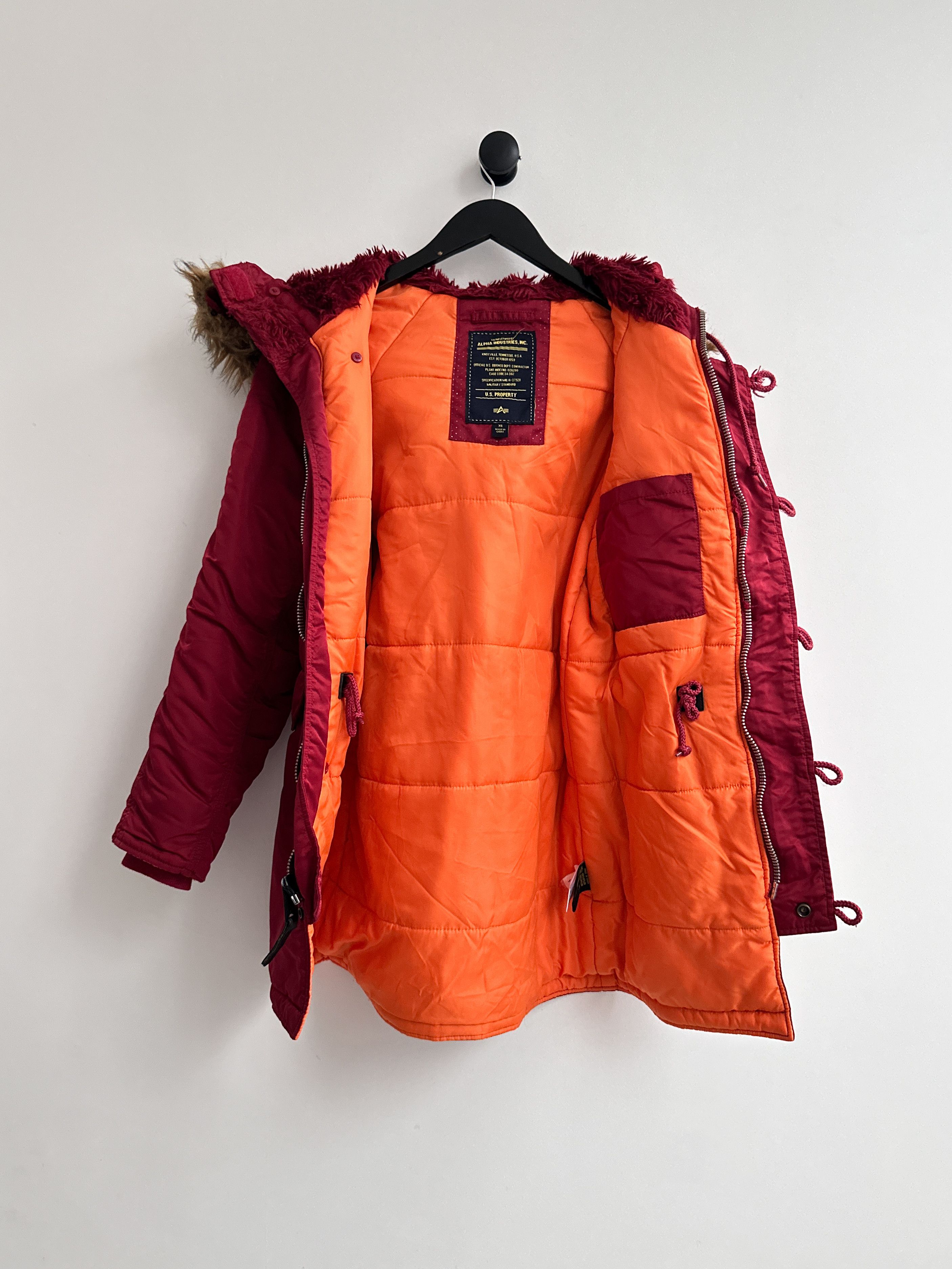 Alpha Industries × Vintage Alpha Industries Parka Coat Jacket Size XS / US 0-2 / IT 36-38 - 2 Thumbnail