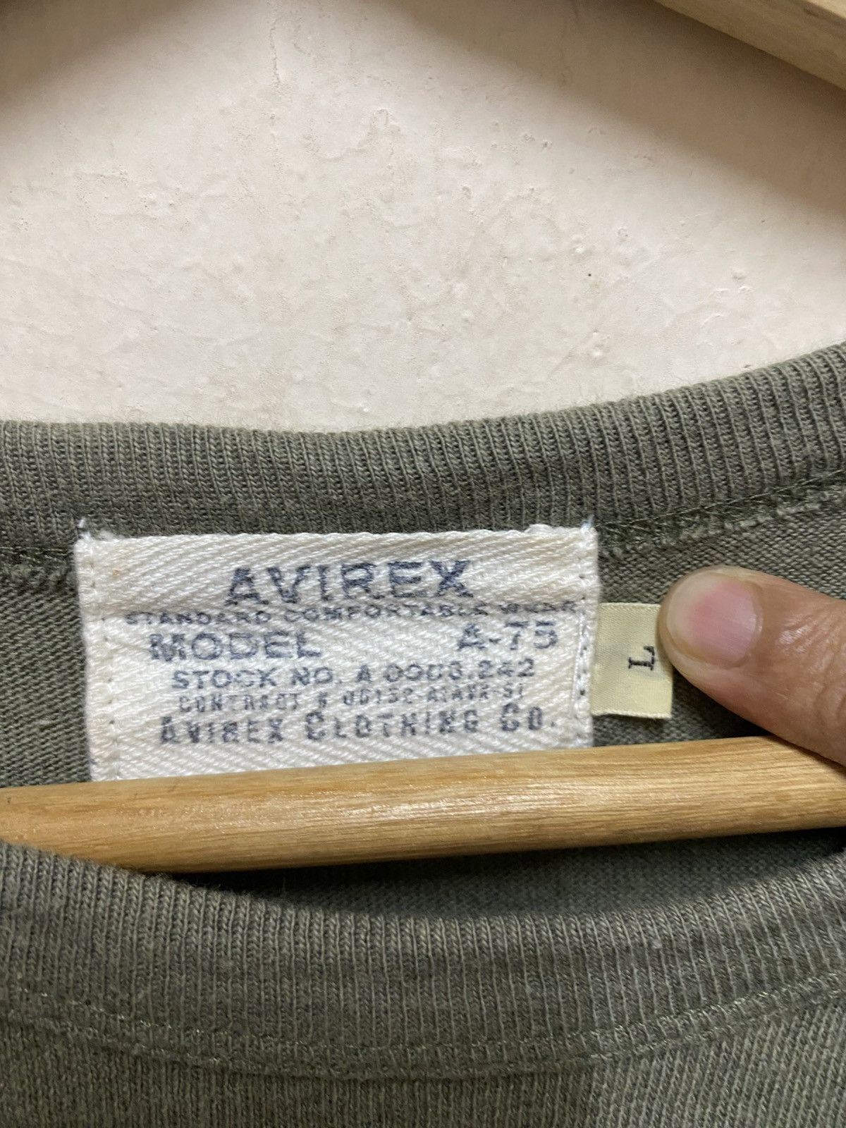 Avirex Avirex Aerodrome Embroidered Crewneck Tee Size US M / EU 48-50 / 2 - 9 Thumbnail