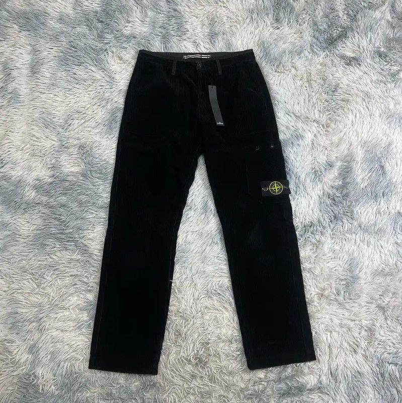 Stone Island Stone Island Black Cotton Casual Pants 0089 Size US 26 / EU 42 - 1 Thumbnail