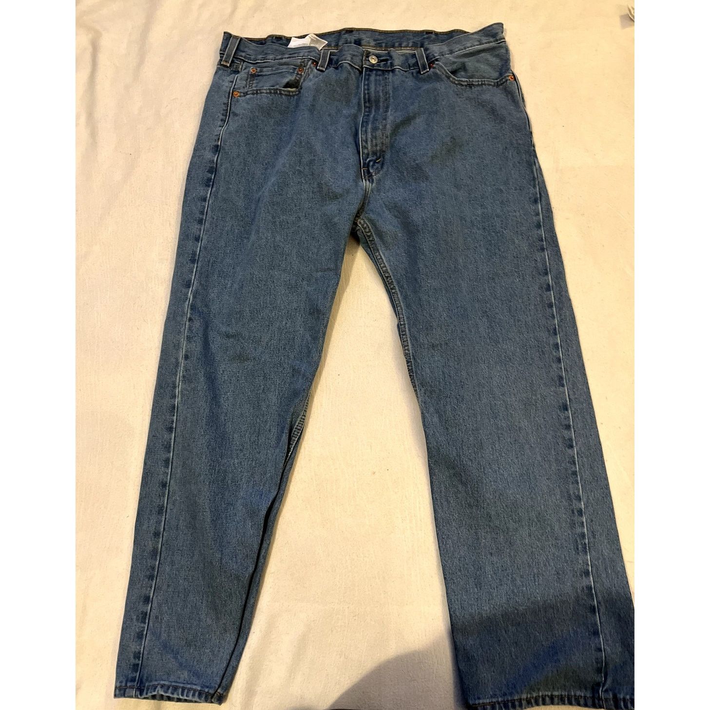 Levi's Levis Mens Jeans 505-42x30 Straight Leg Light Wash Regular Size US 42 / EU 58 - 2 Thumbnail