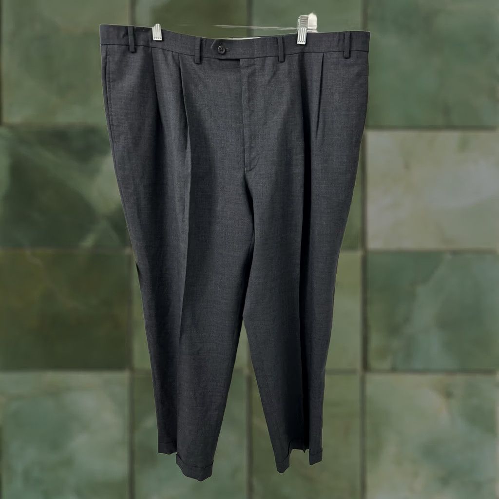 Ralph Lauren VINTAGE? No. Lauren Ralph Lauren Mens Pants Dress Wool 100% Gray 42x32 Cuffed Pleated Classic Straight Inseam 32 Department Men Size US 42 / EU 58 - 1 Thumbnail