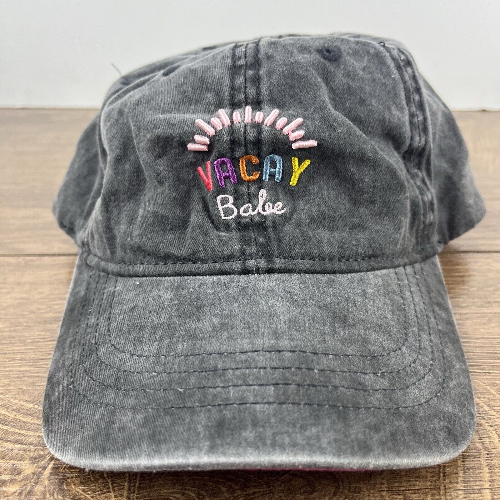 Other Vacay Babe Hat Vacation Babe Hat Gray Adjustable Hat Gray Ad Size ONE SIZE - 5 Thumbnail