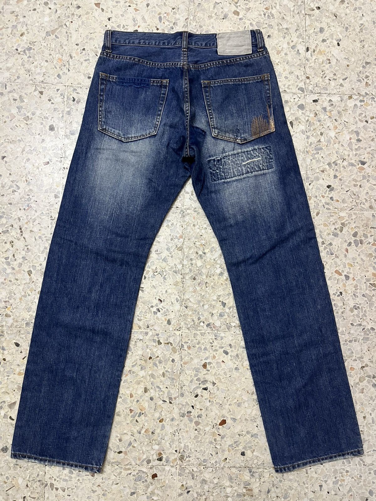 Japanese Brand Japanese brand distressed patchwork denim Size US 32 / EU 48 - 3 Thumbnail