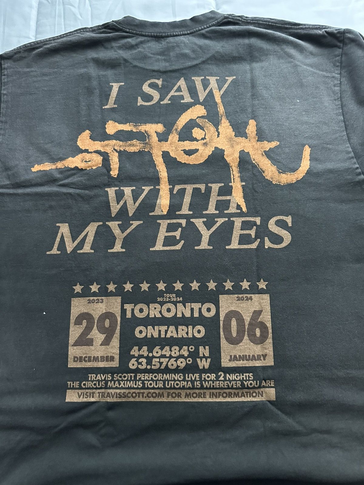 Travis Scott Travis Scott Utopia Toronto T-Shirt Size US XL / EU 56 / 4 - 2 Thumbnail
