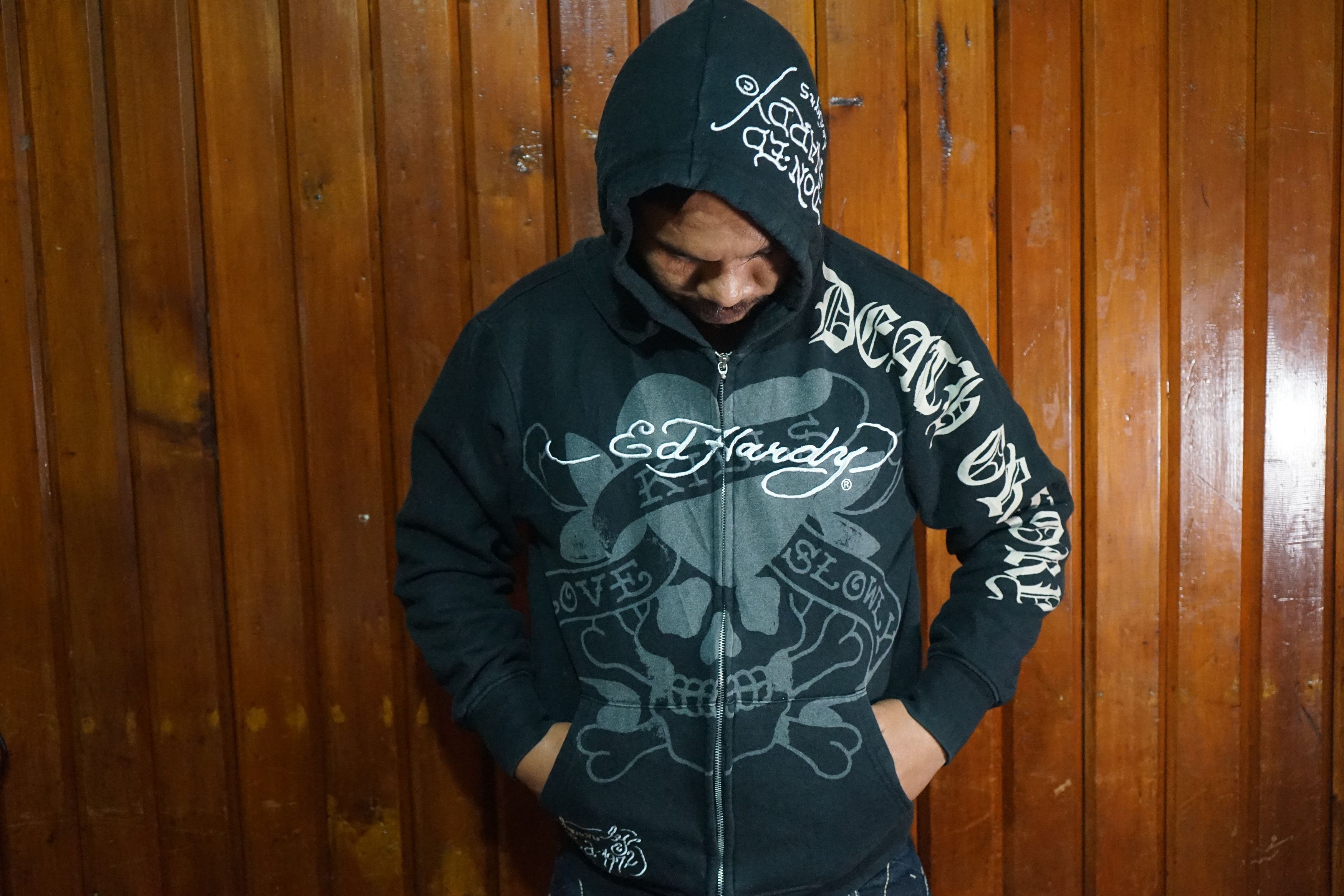 Ed Hardy Ed Hardy Y2K Hoodie Zipper Size US L / EU 52-54 / 3 - 2 Thumbnail