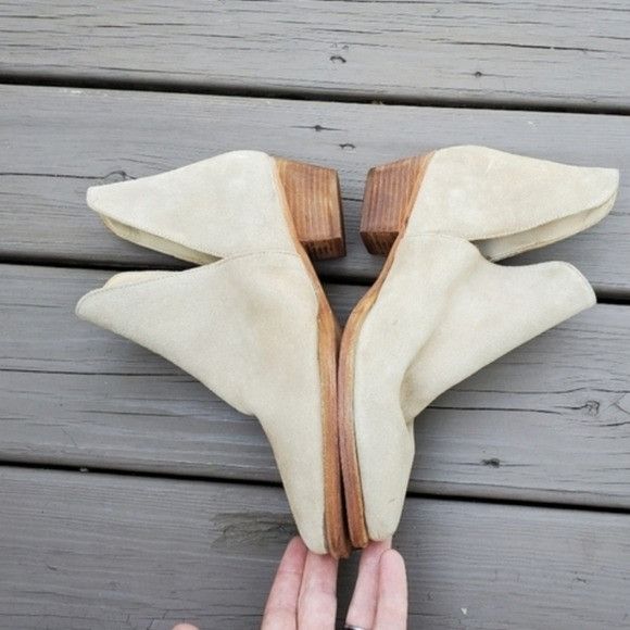 Free People Free People Charm Camel Tan Suede Leather Pointed Toe Bootie Size US 7.5 / IT 37.5 - 4 Thumbnail