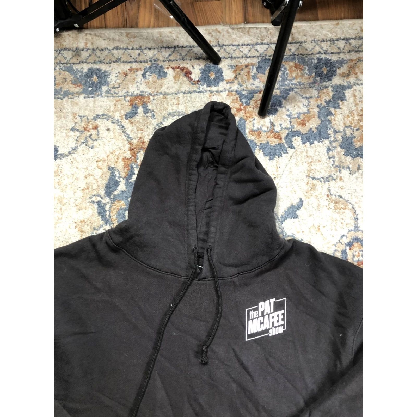 Vintage The Pat McAfee Show Hoodie Sweatshirt Mens 3XL Black Fleece Graphic Logo Size US XXL / EU 58 / 5 - 2 Thumbnail