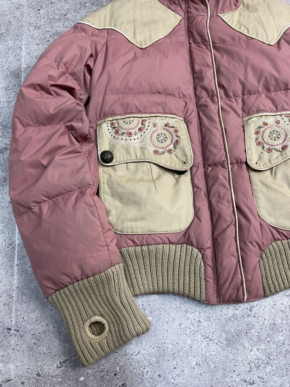 Le Grande Bleu (L.G.B.) Vintage Y2K Parasuco Cult Faux Fur Trim Girly Puffer Jacket Size S / US 4 / IT 40 - 5 Thumbnail