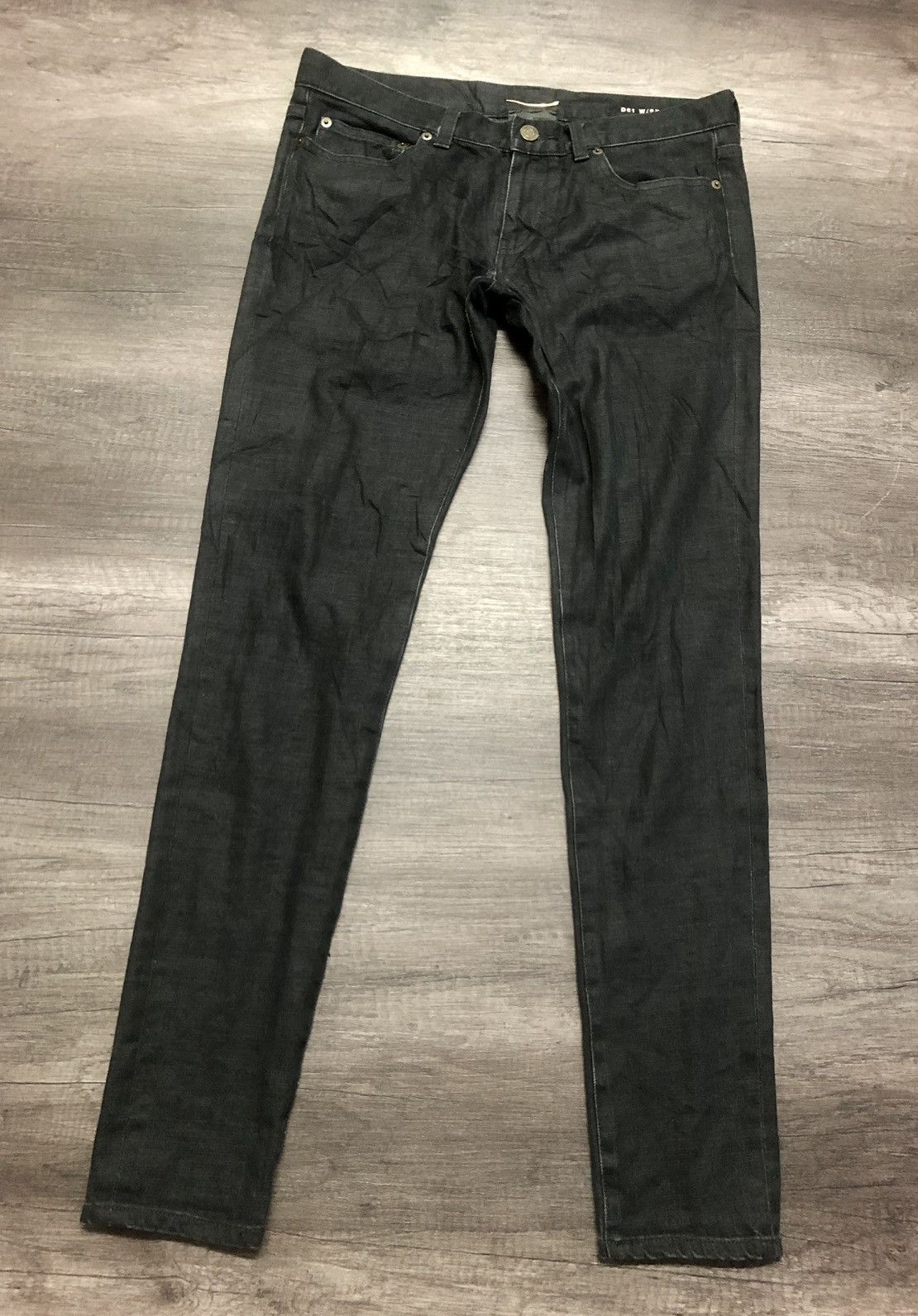 SAINT LAURENT D01 PARIS BLACK DENIM