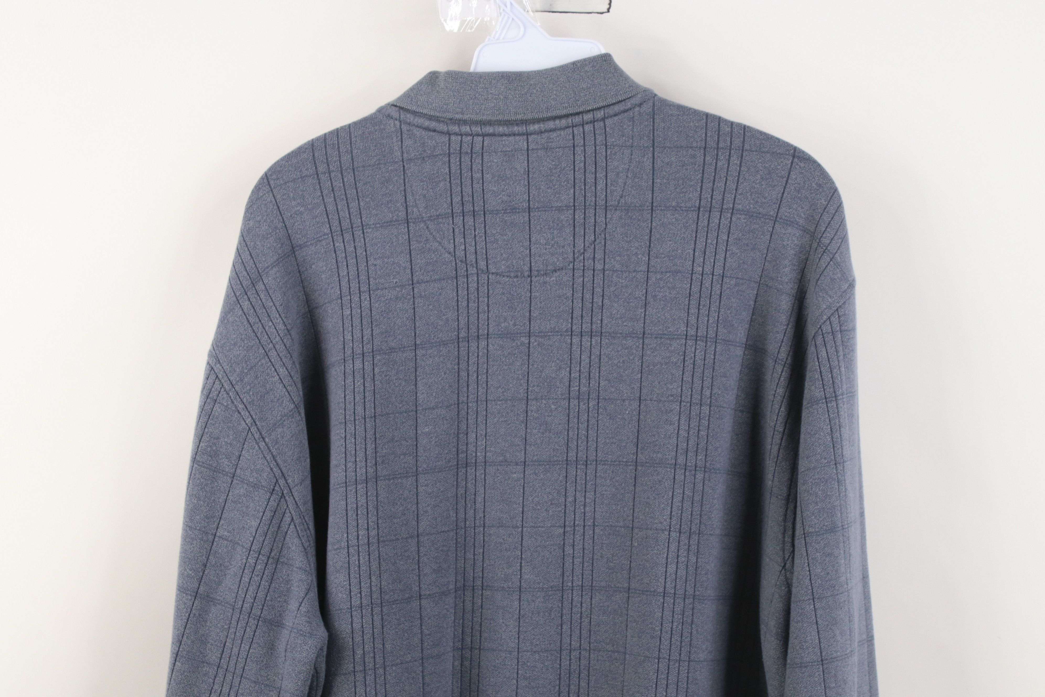 Vintage Vintage 90s Y2K Streetwear Knit Long Sleeve Rugby Polo Shirt Size US XL / EU 56 / 4 - 9 Thumbnail