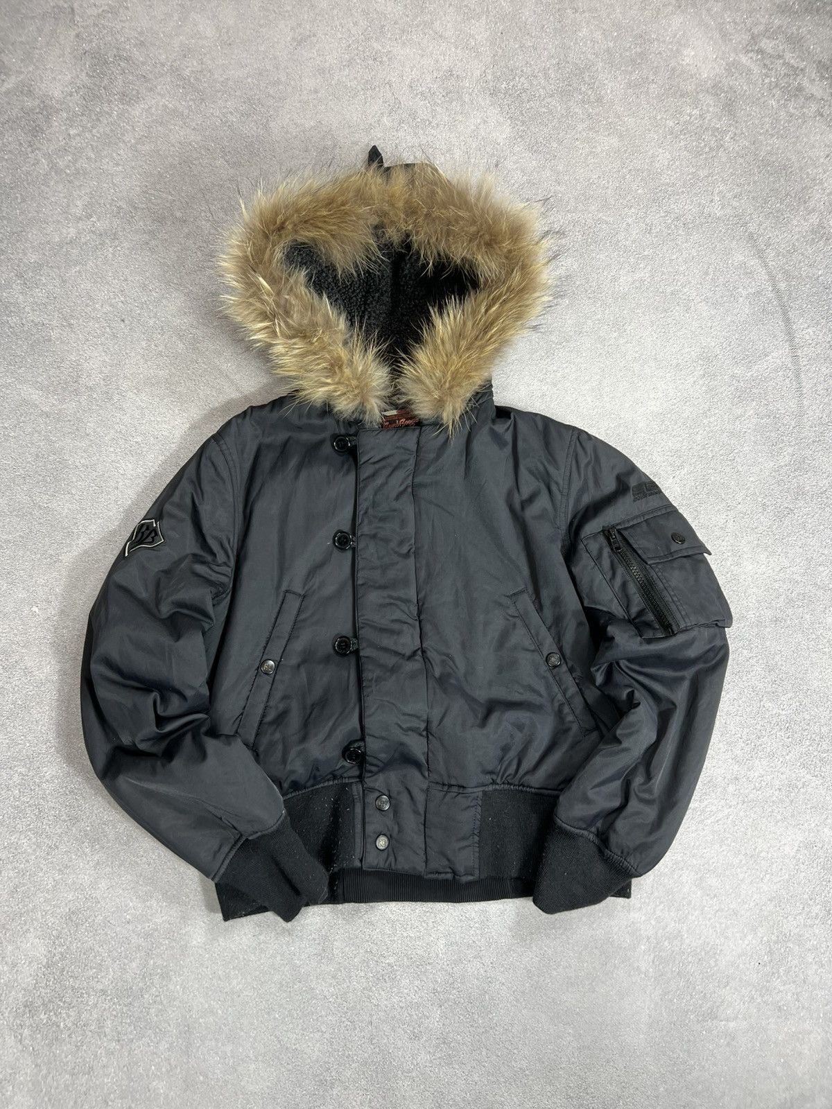 Yohji Yamamoto VTG Fur Hysteric Glamour Rick owens vibe bomber jacket y2k Size US S / EU 44-46 / 1 - 2 Thumbnail
