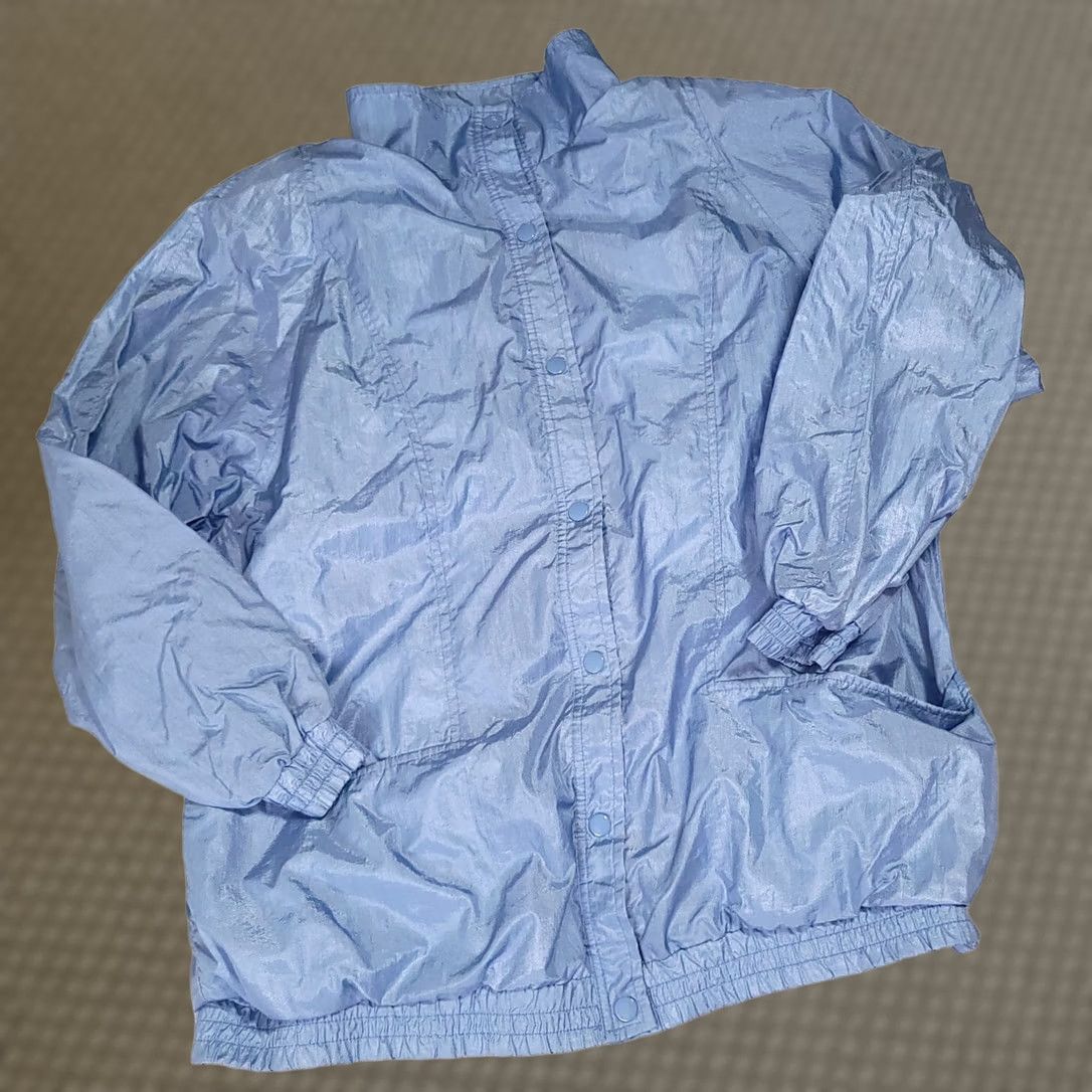 Tudor VINTAGE Tudor Court by Haband Lined Windbreaker Jacket Women XL Light Blue 80s Fall Winter Spring Casual Travel Windbreaker Size XL / US 12-14 / IT 48-50 - 1 Thumbnail