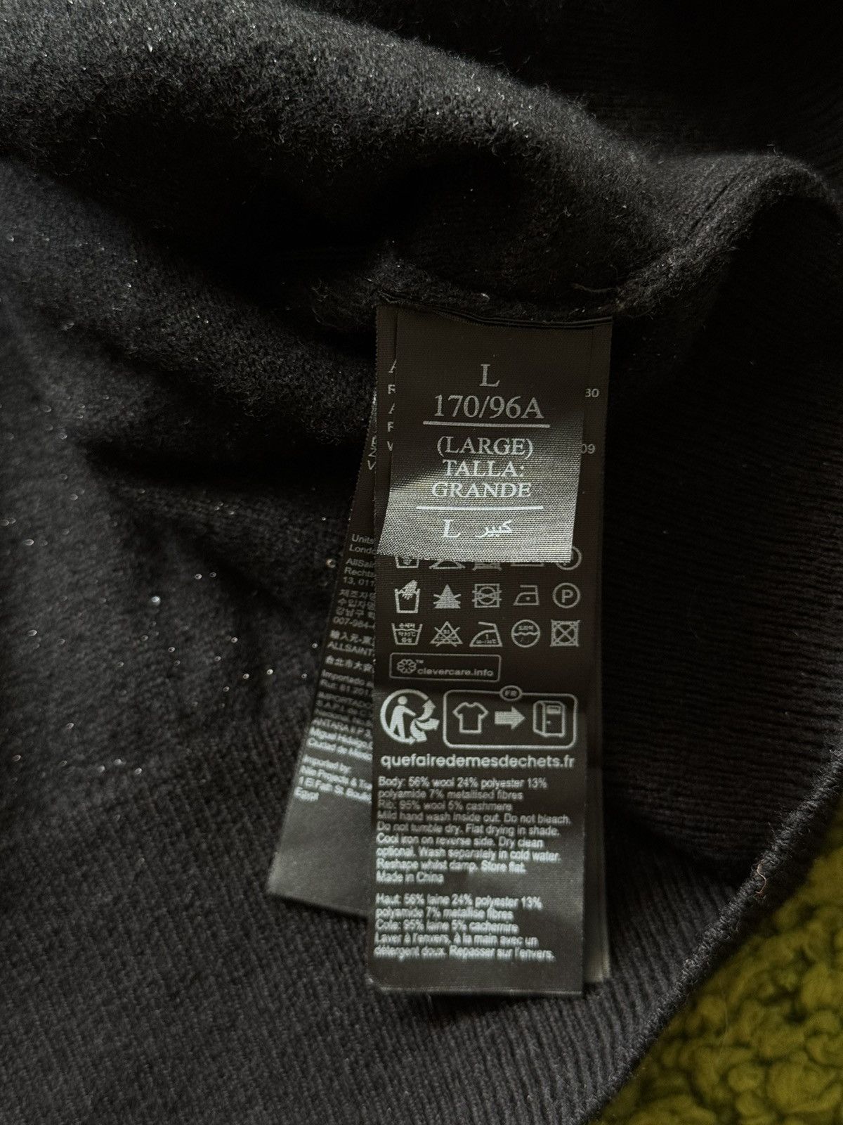 Allsaints Allsaints avant Garde wool blend sweater pullover Size L / US 10 / IT 46 - 8 Thumbnail