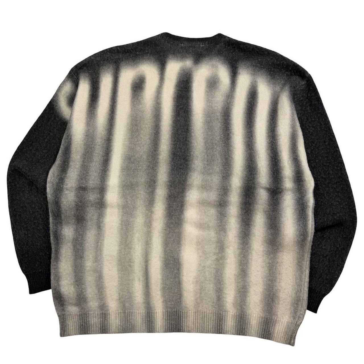 Supreme Supreme Blurred Logo Knit Sweater Black - Extra Large Size US XL / EU 56 / 4 - 2 Thumbnail