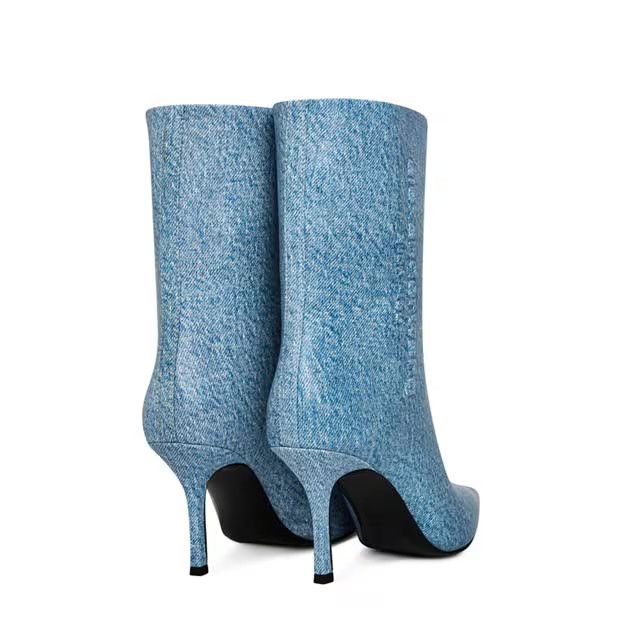 Alexander Wang o1g2r1mq0824 Mule in Light Blue Size US 9 / IT 39 - 4 Thumbnail