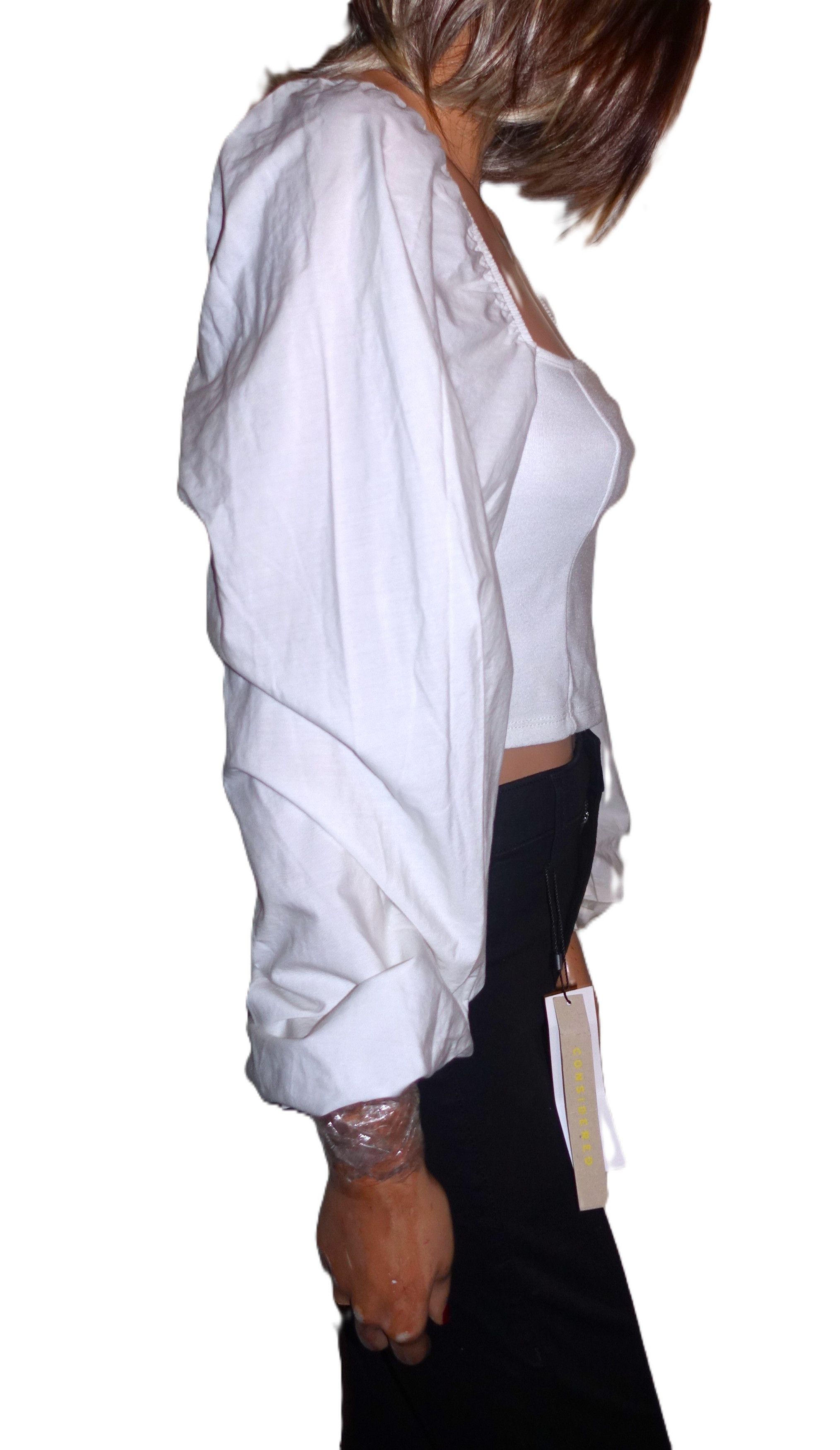 Topshop Top Shop White Boho Peasant Blouse 6 Size M / US 6-8 / IT 42-44 - 6 Thumbnail