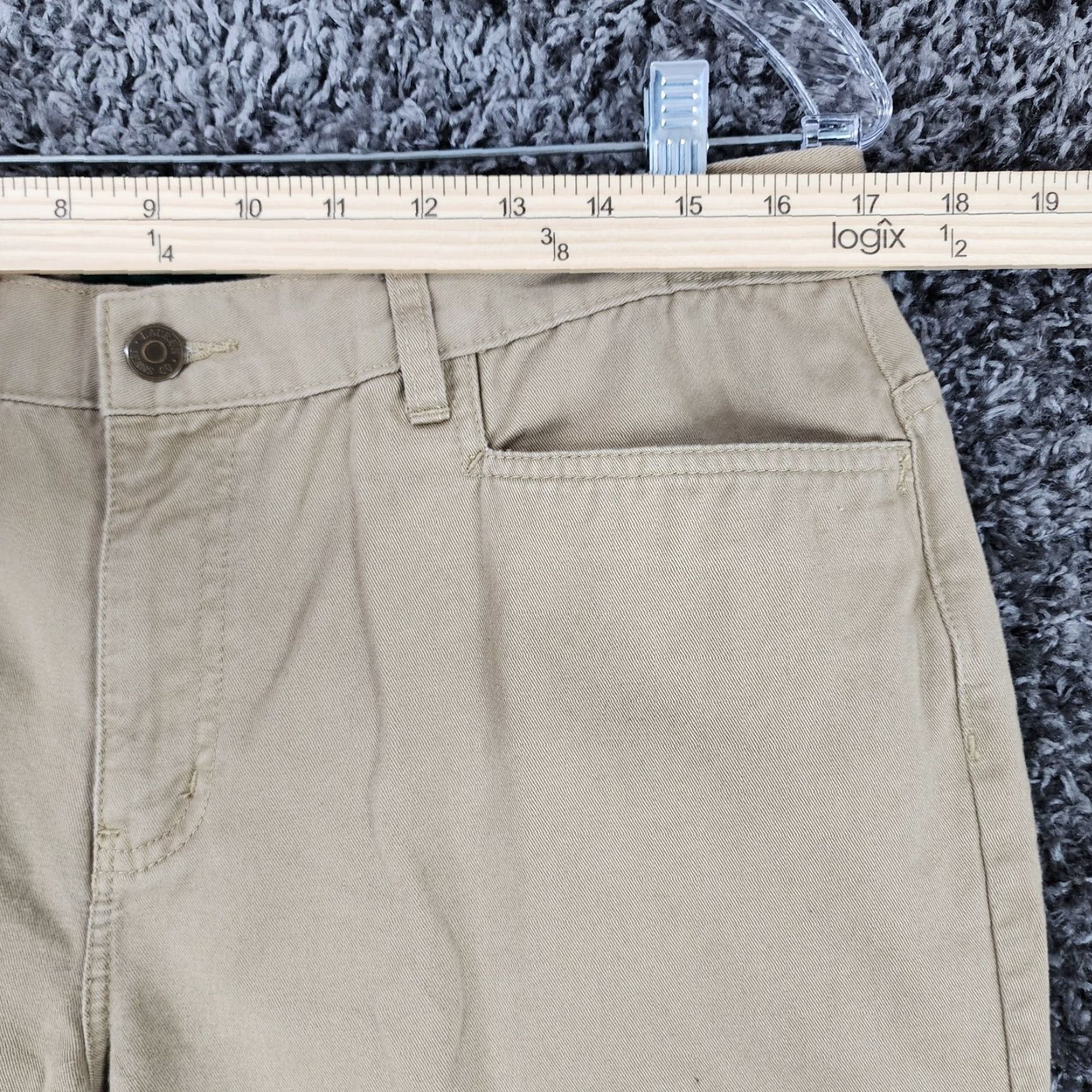 Ralph Lauren VINTAGE Lauren Ralph Lauren Womens Capri Pants Size 14 Petite Beige Cotton Midcalf Size ONE SIZE - 4 Thumbnail