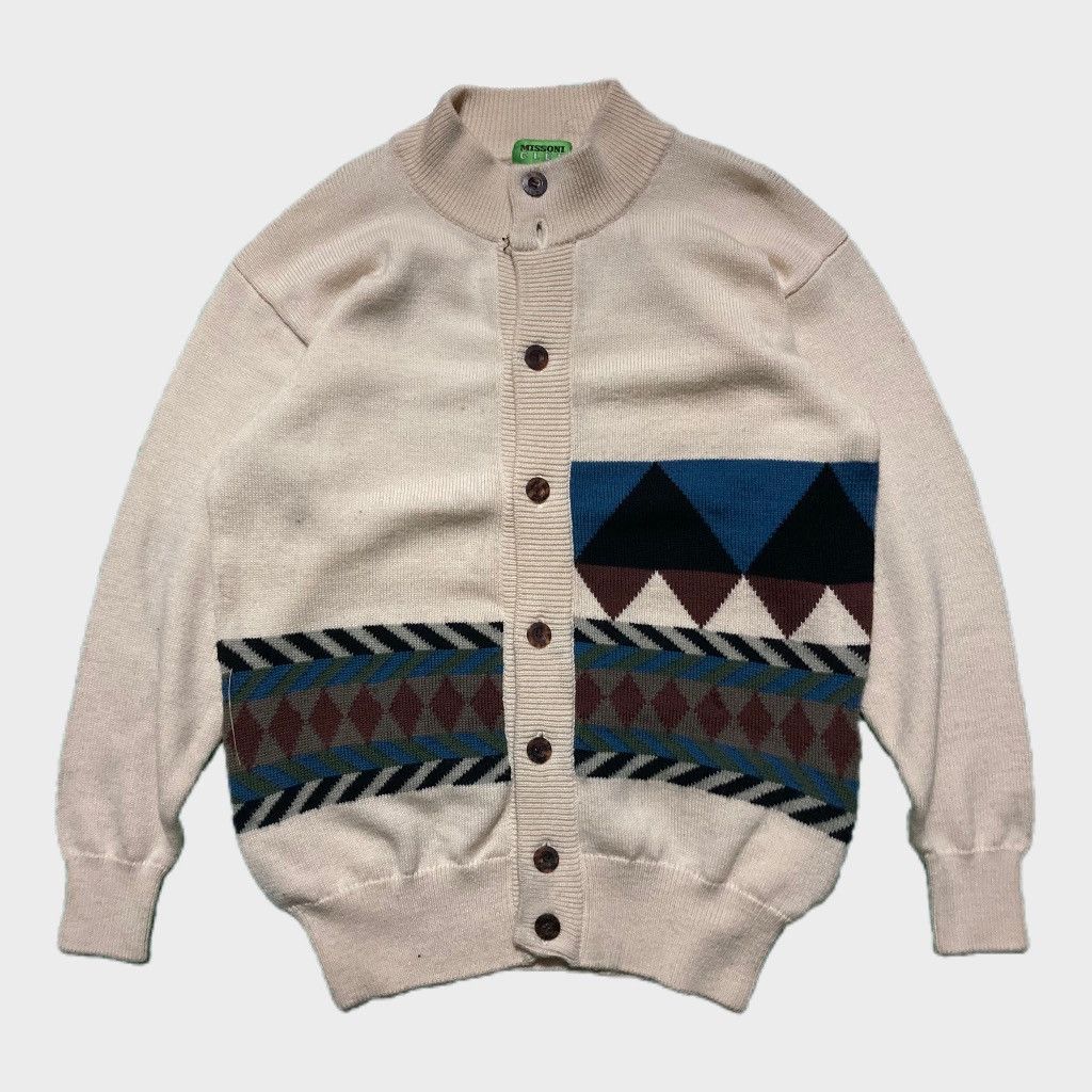 Japanese Brand × Missoni Missoni Cardigan Crazy Man’ Wool Size US L / EU 52-54 / 3 - 1 Thumbnail