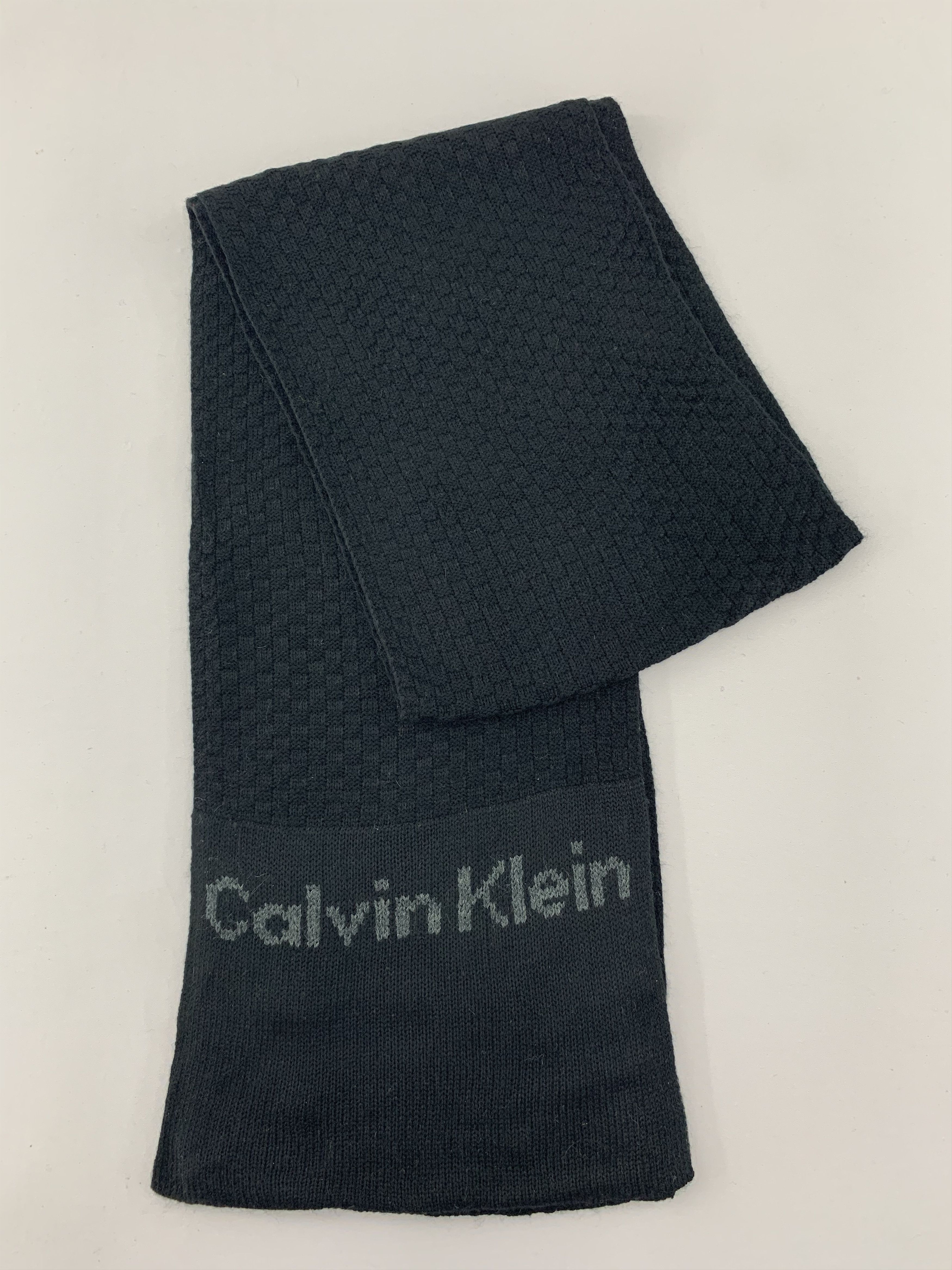 Calvin Klein Calvin Klein Scarf Wool Muffler Neck Wrap BL5061 Size ONE SIZE - 2 Thumbnail