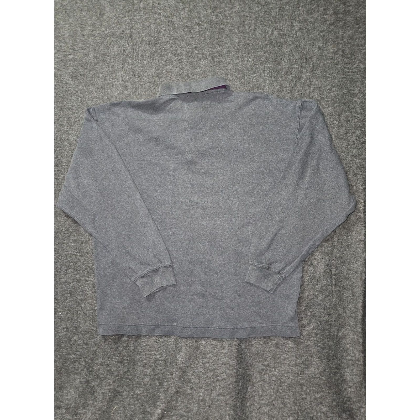 Nautica Vintage Nautica Polo Shirt Mens Large Gray Long Sleeve Sail Embroidery 90s - Classic Golf & Walking Style Size US L / EU 52-54 / 3 - 7 Thumbnail