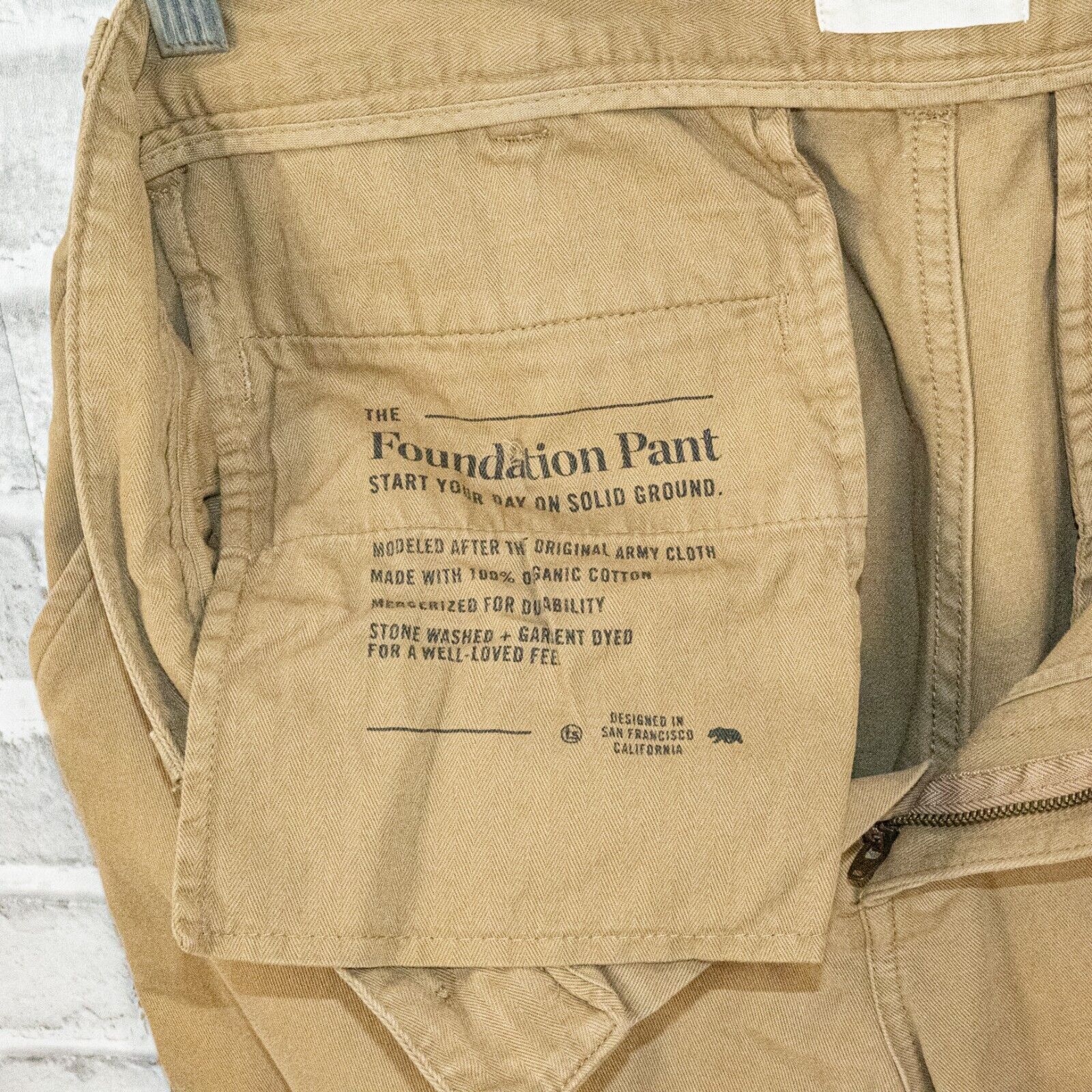 Taylor Stitch Taylor Stitch Slim Foundation Pant Chinos in organic Khaki Size US 32 / EU 48 - 4 Thumbnail