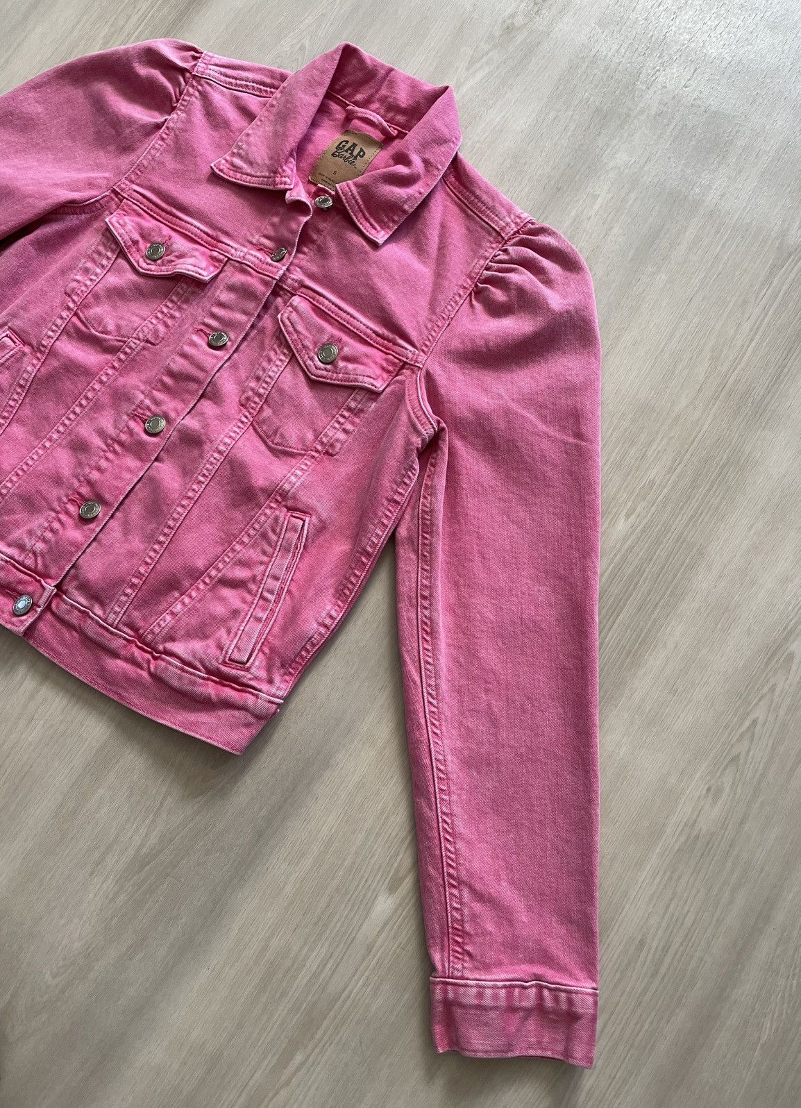 Gap GAP X BARBIE Adult Pink Puff Sleeve Icon Denim Jacket - S Size S / US 4 / IT 40 - 3 Thumbnail